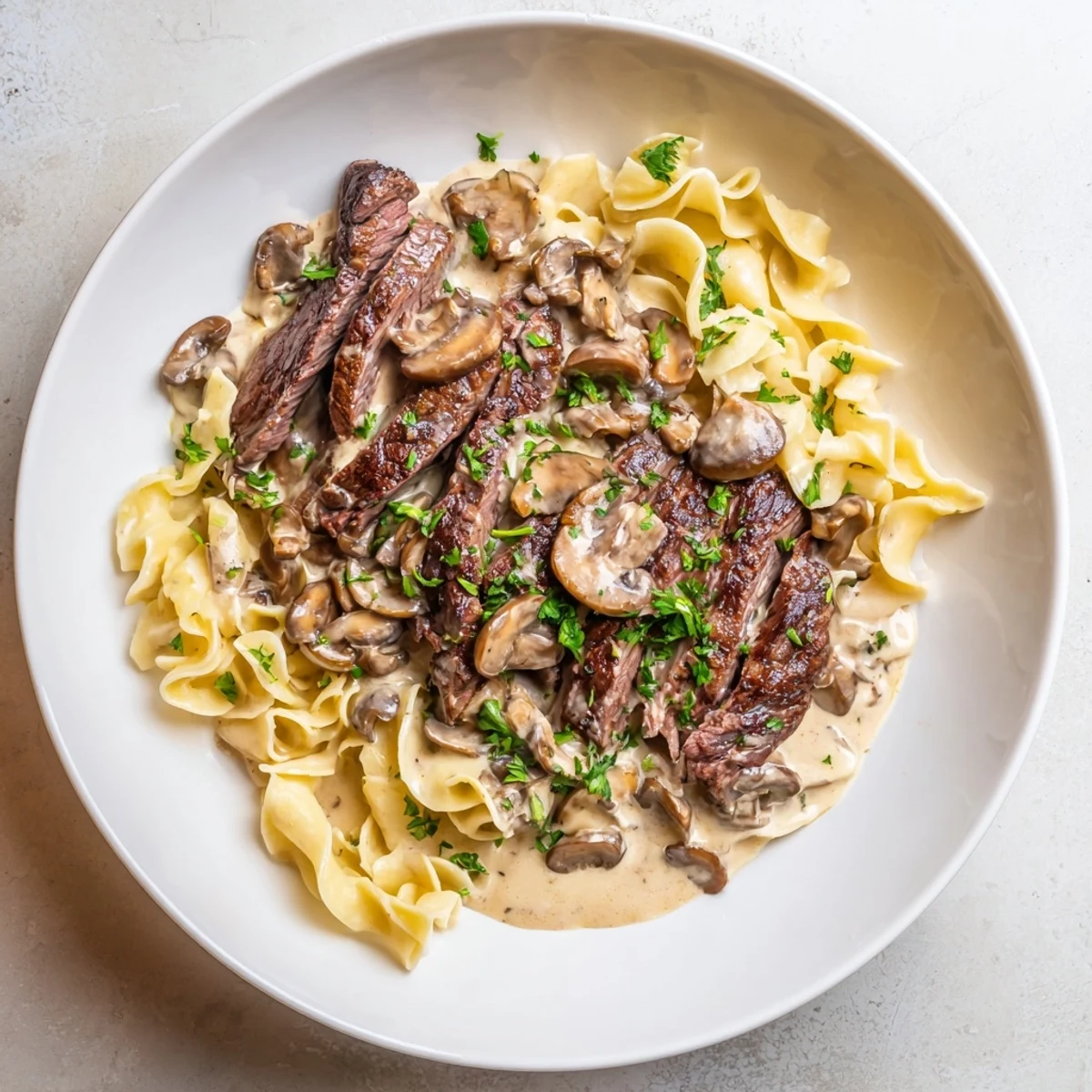 Beef and Mushroom Stroganoff