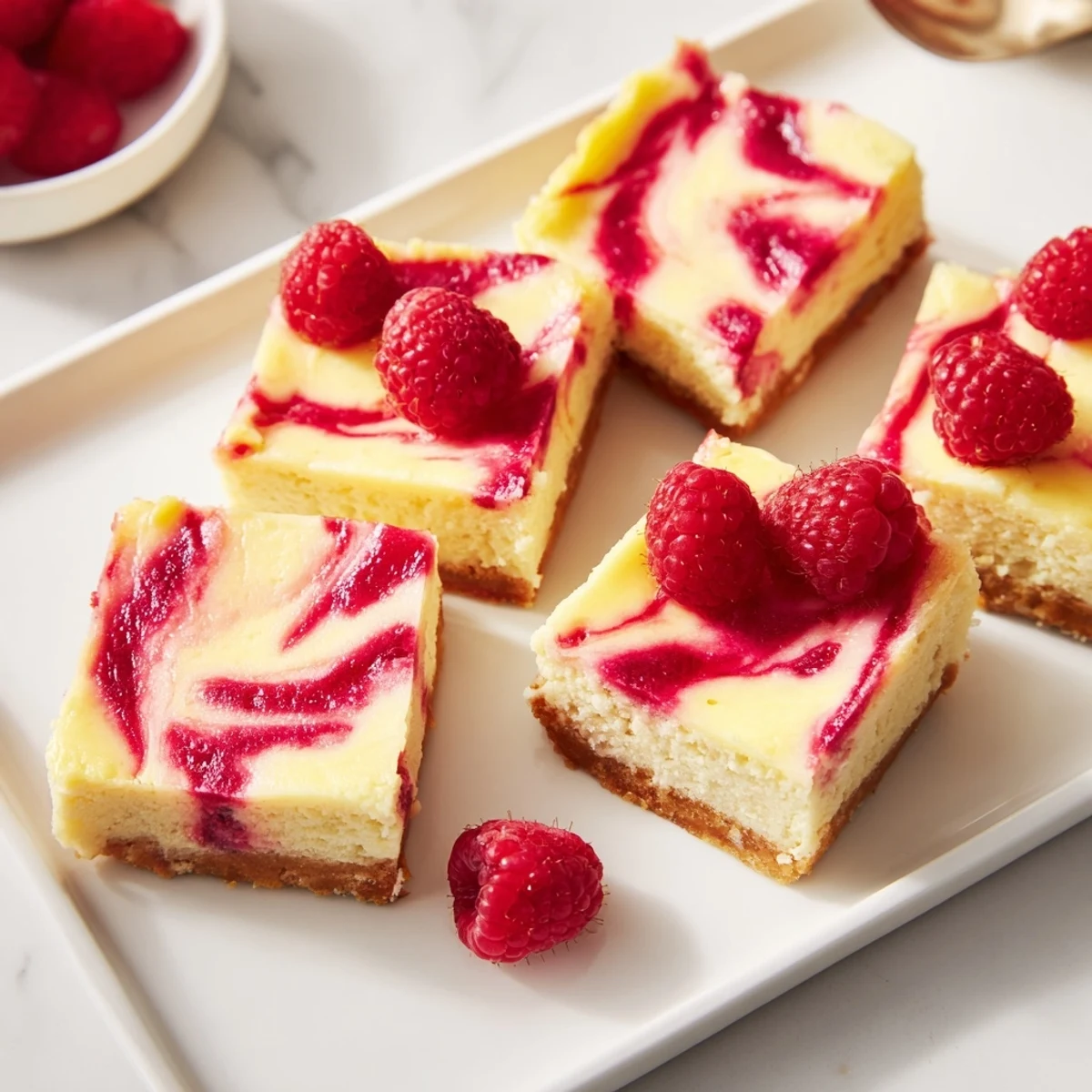 Lemon Raspberry Cheesecake Bars