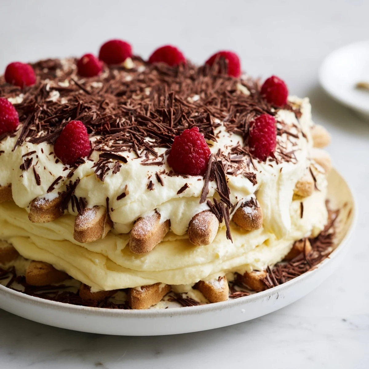 Homemade Creamy Delight recipe, chilled and ready, offering a rich mascarpone and chocolate bite.