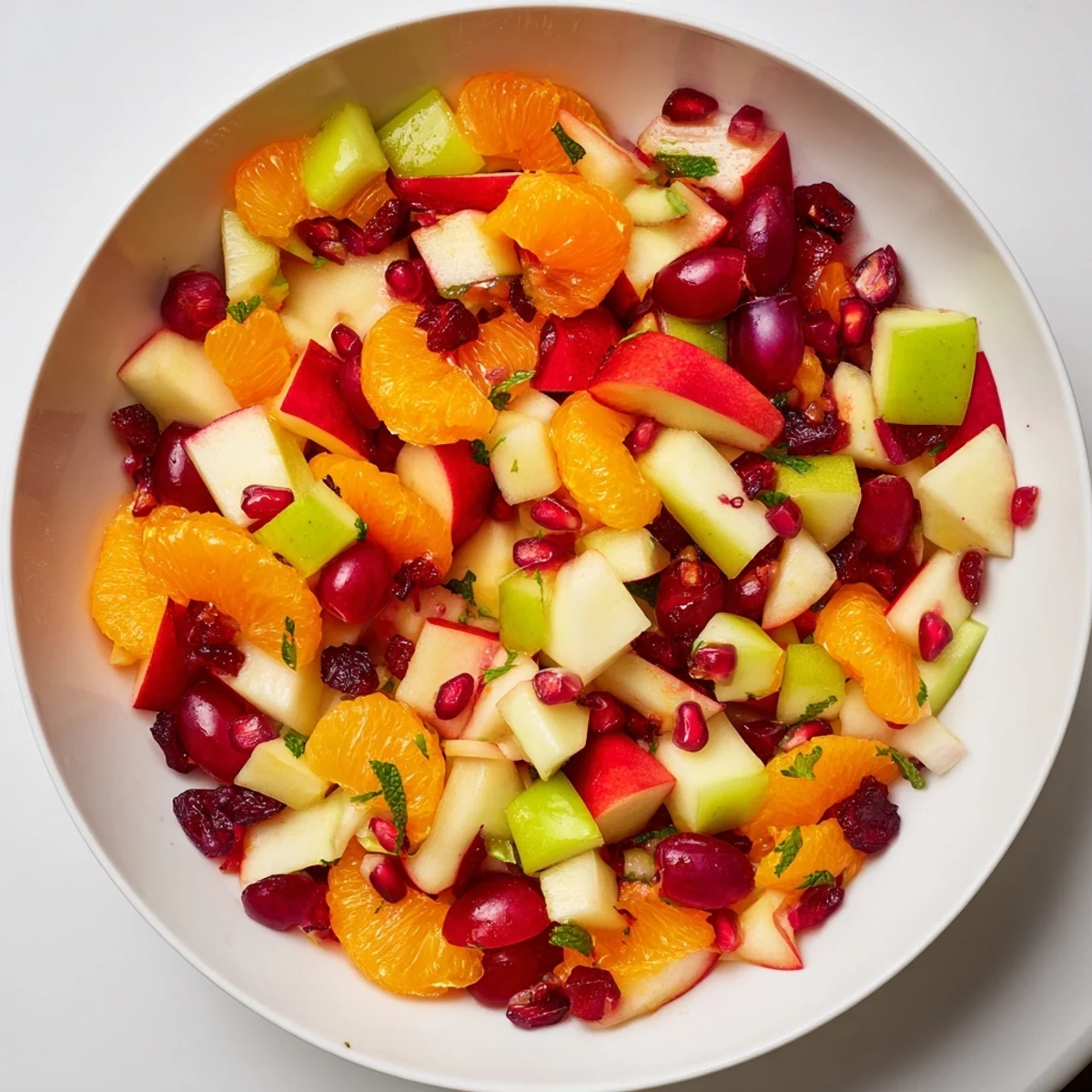 This colorful Winter Fruit Salad with Honey Lime offers a refreshing taste of sweet and tart flavors.