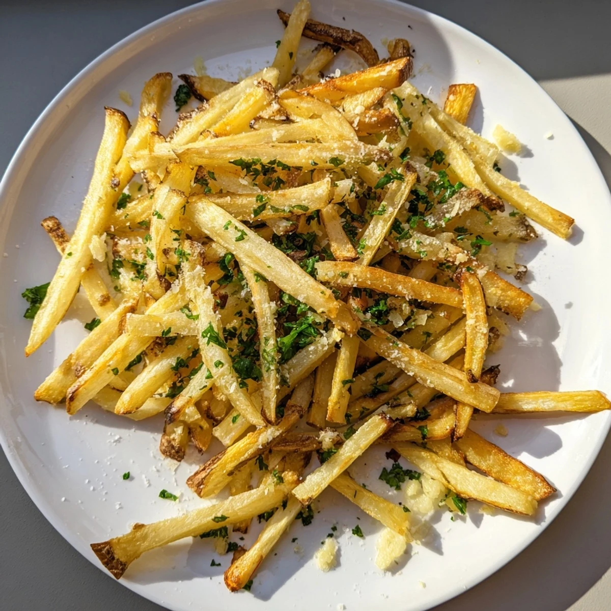 Garlic Oven Fries Crispy