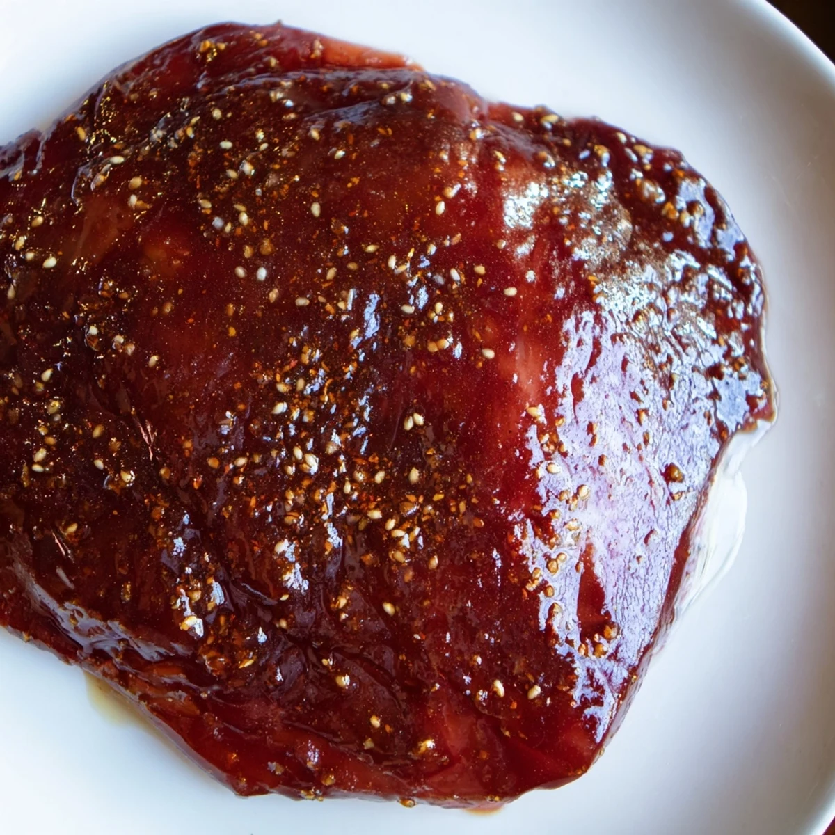 Delicious Spiced Ham-Free Glaze simmering on the stovetop, releasing warm, inviting aromas for a veggie meal.