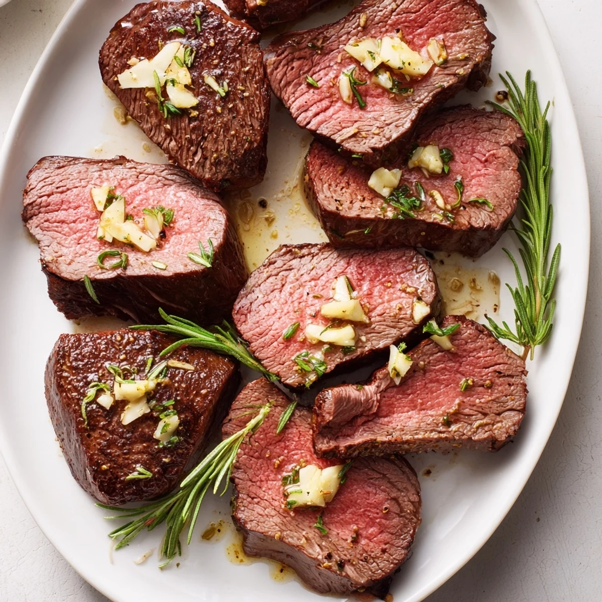 Perfectly seared beef fillet, ready to slice, a delicious centerpiece for dinner.