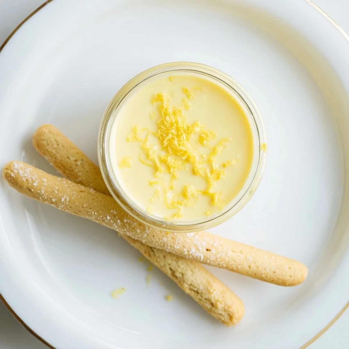 Silky lemon posset served with delicate shortbread; a delightful, easy-to-make dessert.