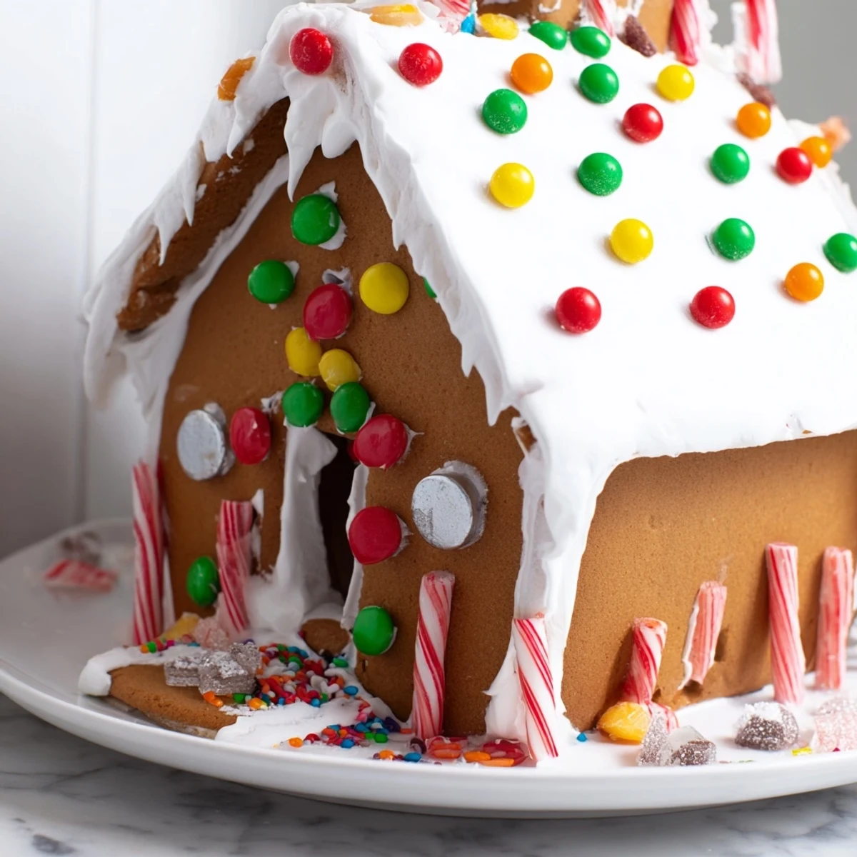 Festive Spiced Gingerbread House