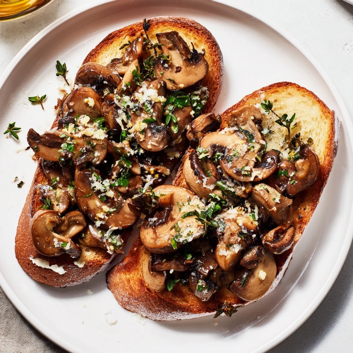 Garlic Mushrooms on Toast