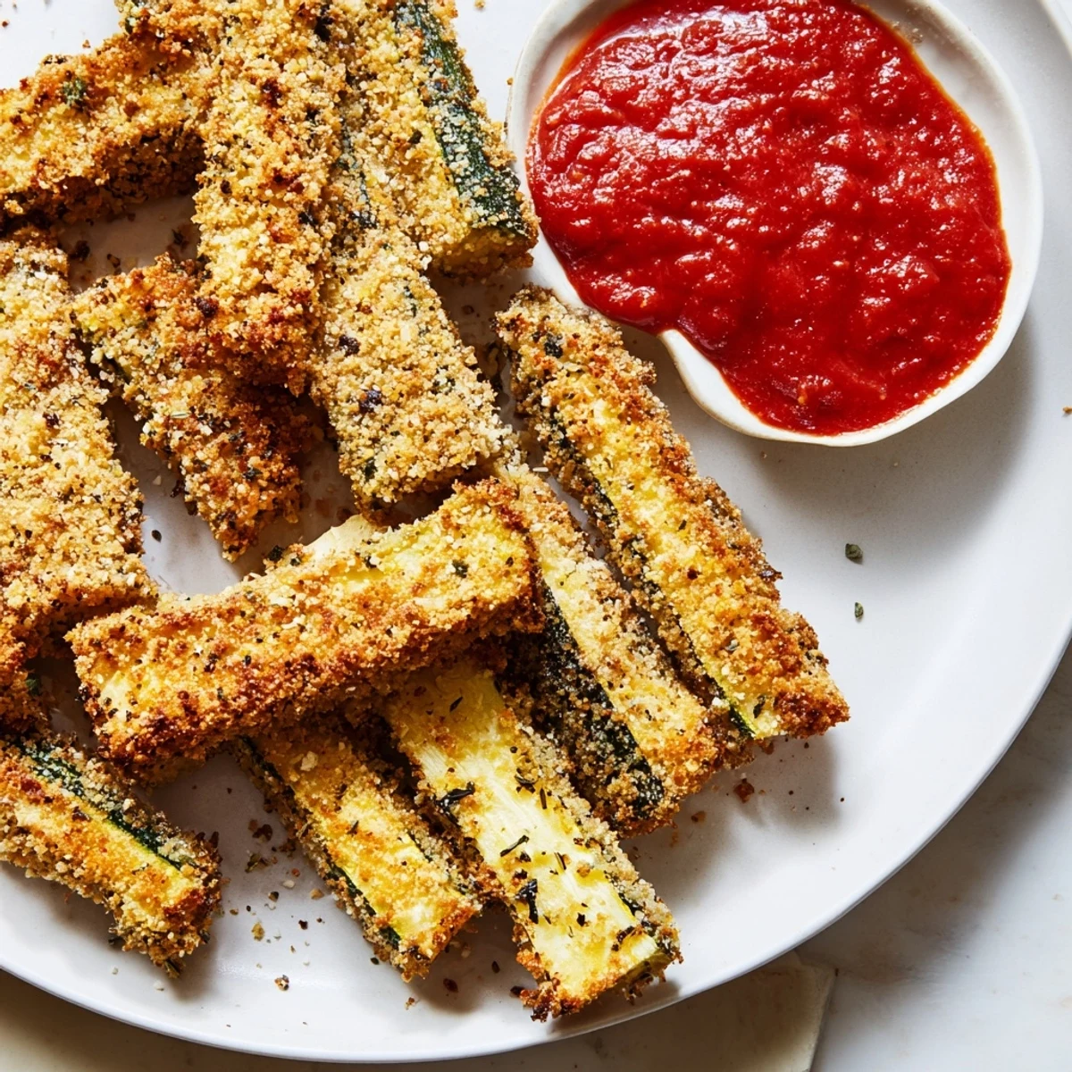 Baked Zucchini Fries Marinara