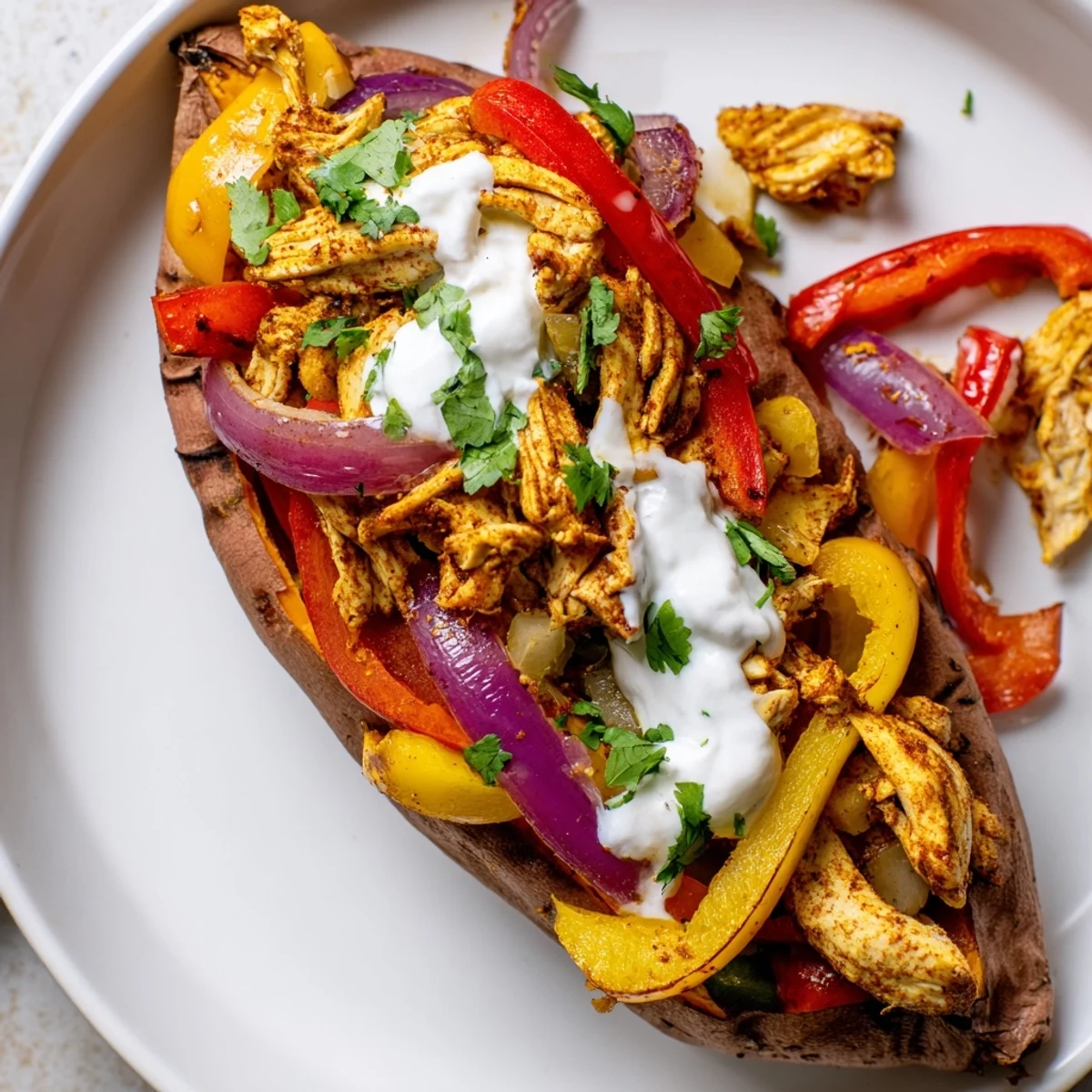 Chicken Fajita Stuffed Sweet