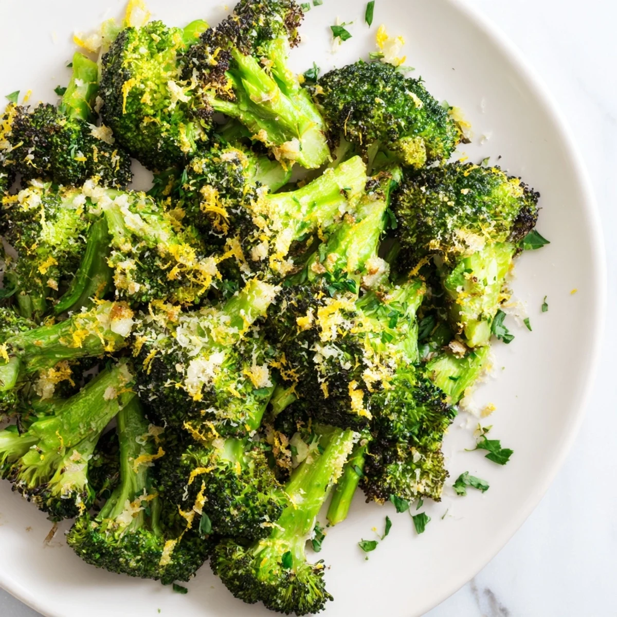 Roasted Broccoli Garlic Parmesan