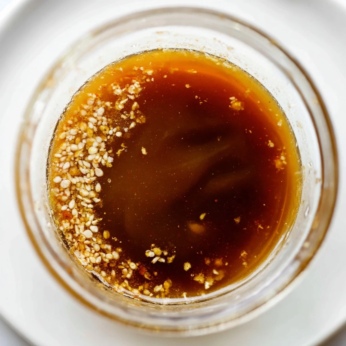 Close-up of crunchy vegetables coated in the Best Asian Coleslaw Dressing, garnished with fresh ginger and cilantro.