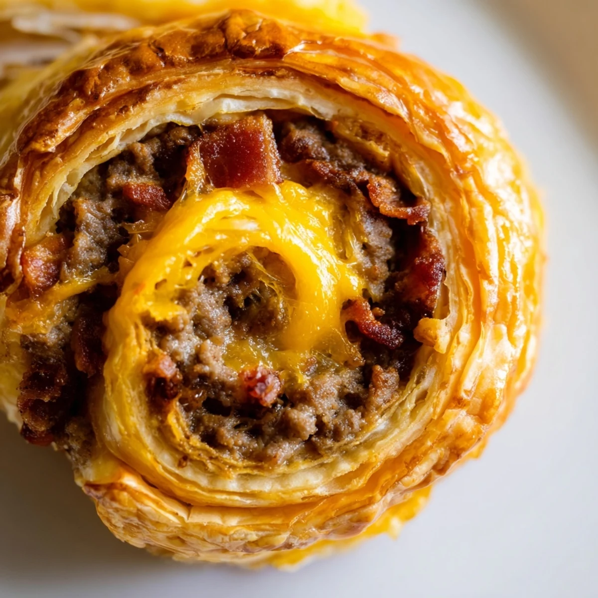 Freshly baked Cheesy Bacon Burger Rollups served with dipping sauce on a platter for game day.