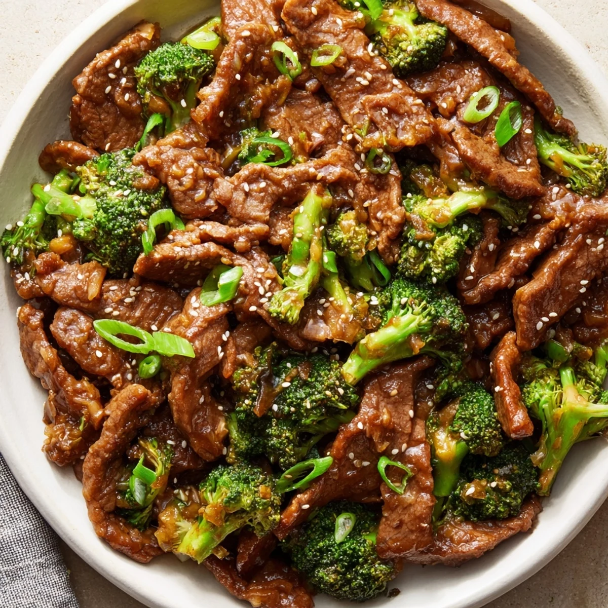 Bright green broccoli florets and tender beef slices are coated in a glossy brown sauce, served over steaming white rice in a classic Better Than Takeout Beef With Broccoli presentation.