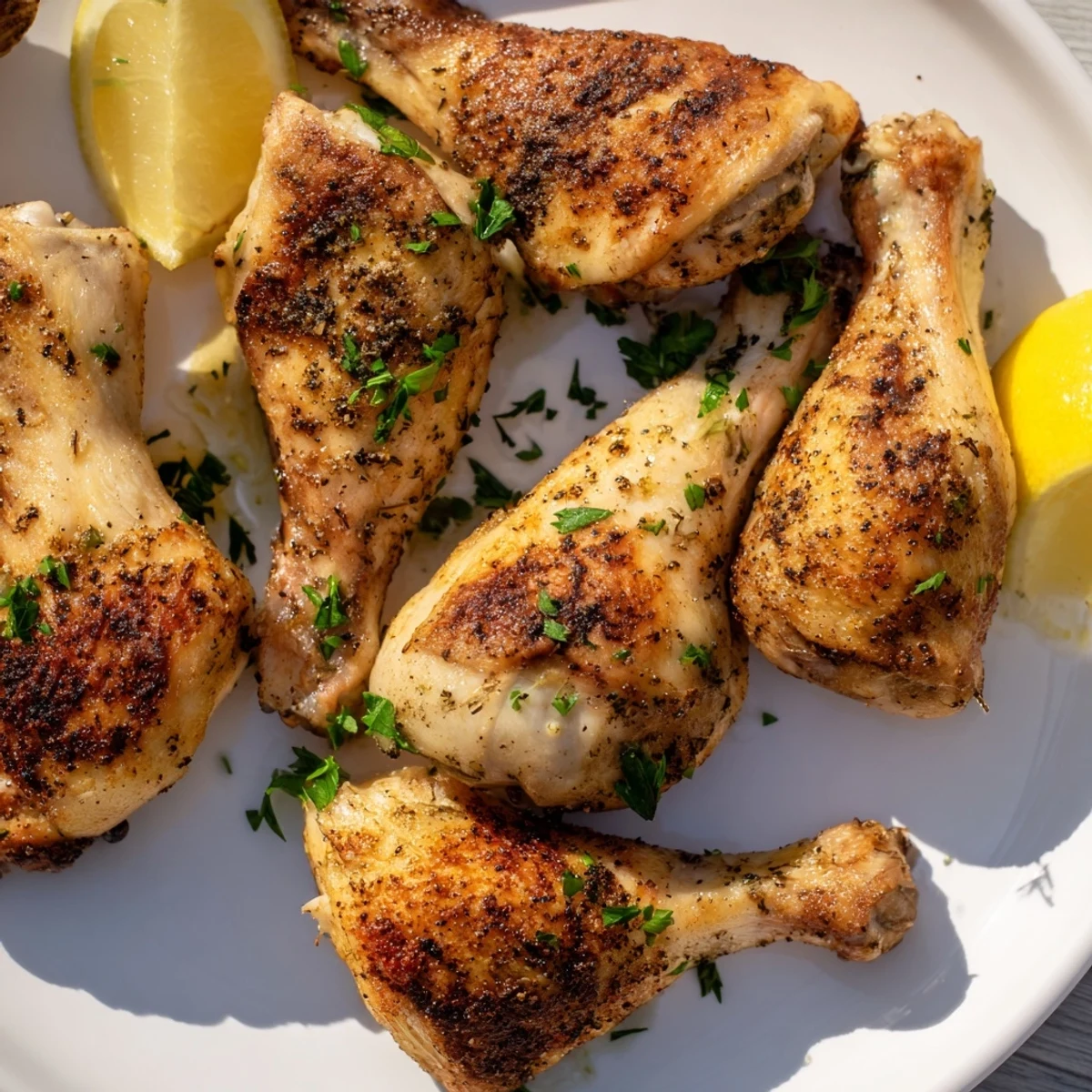 Tender juicy chicken marinated in tangy buttermilk then oven-roasted to perfect golden perfection