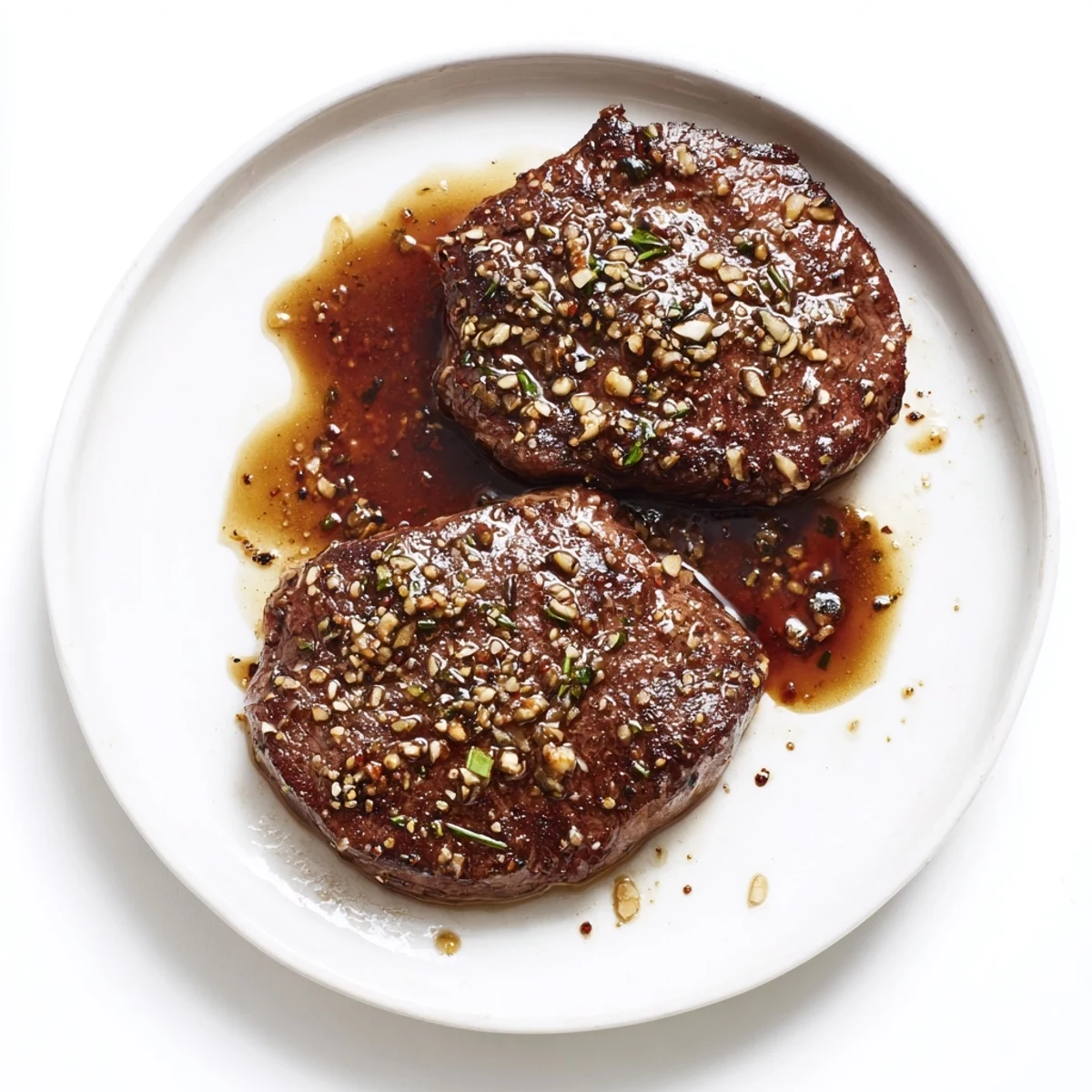 Chilled Steak Marinade in bowl, savory and slightly sweet, ready to marinate