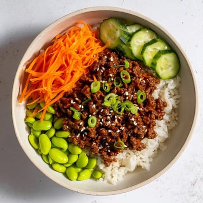 Viral Ground Beef Hot Honey Bowl